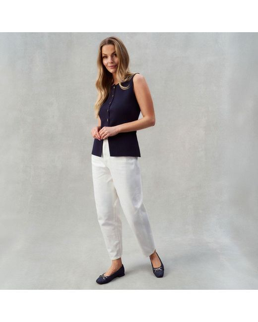 Caprice Blue Tour Ballet Pumps
