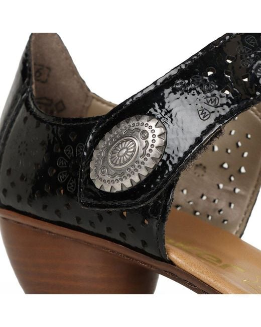 Rieker Metallic Pia Open Court Shoes