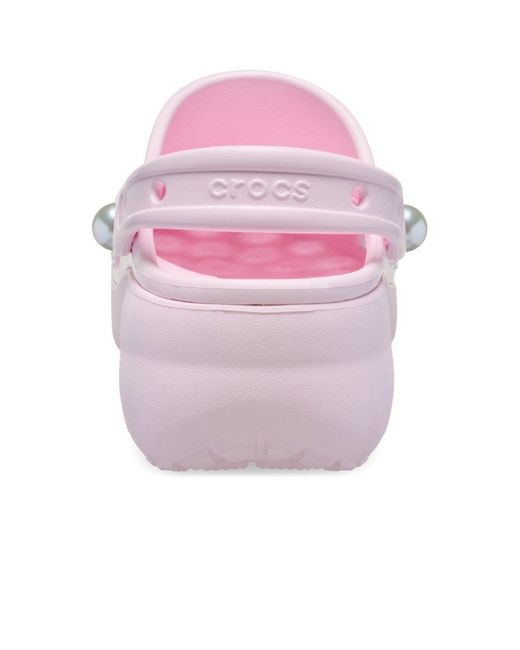 CROCSTM Pink Classic Platform Clogs