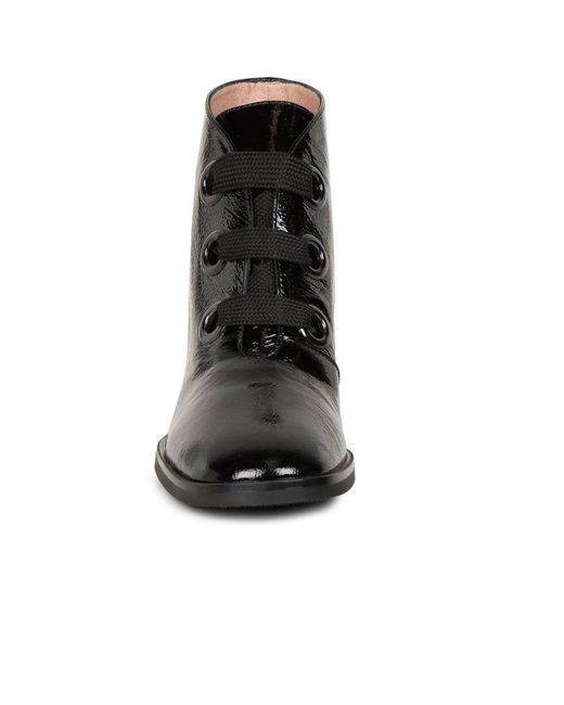 Hispanitas Black Milan Lace Ankle Boots