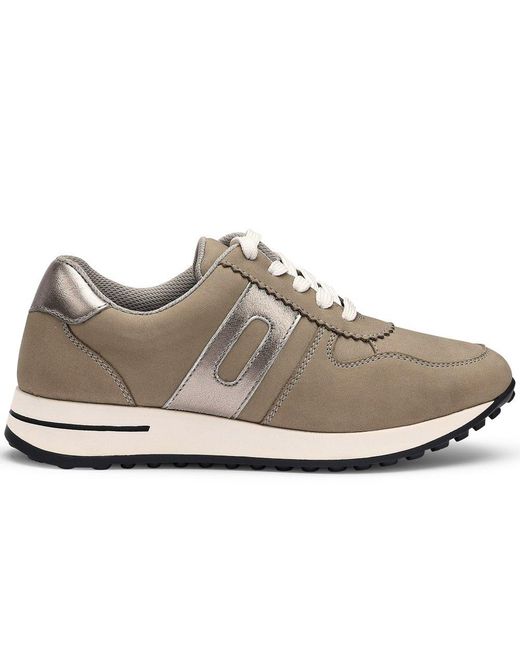 Hotter Gray Revival Wide Fit Trainers