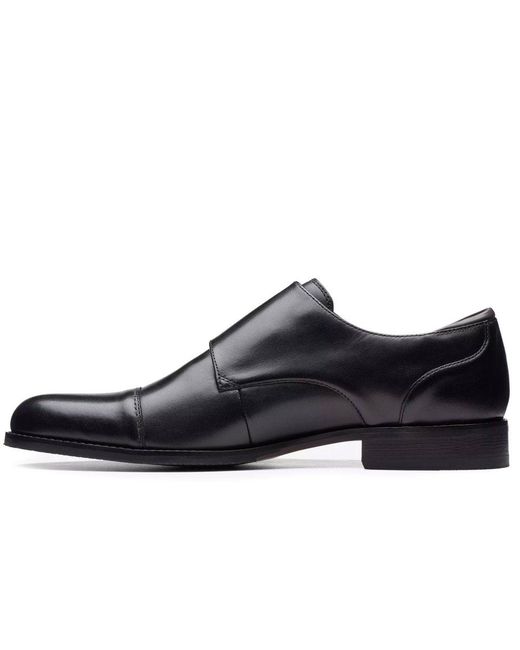 Clarks Black Craftarlo Monk Formal Shoes for men