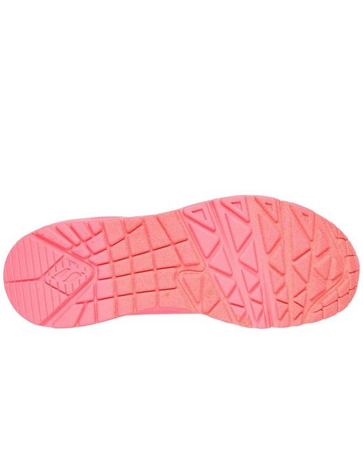 Skechers Pink Uno Stand On Air Trainers Size: 3
