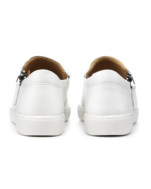 Hotter White Daisy Wide Fit Casual Shoes