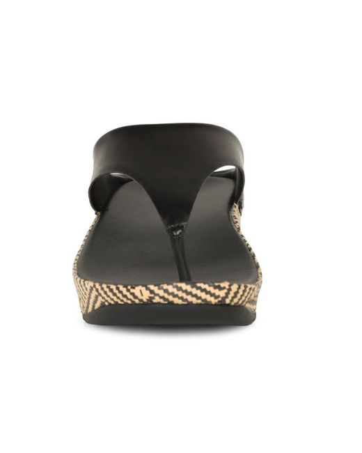 Fitflop Black Lulu Lux Graphic Weave Sandals