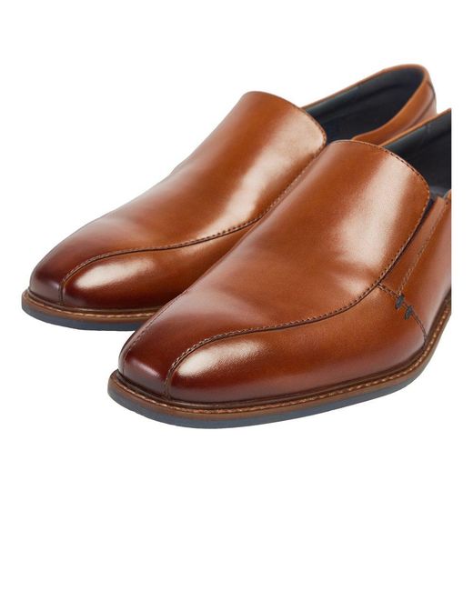Pod Brown Spear Slip On Shoes for men