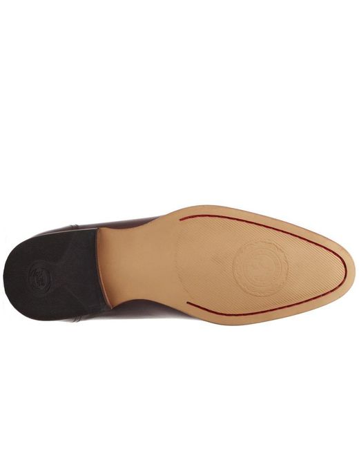 Base London Brown Gambino Xl Derby Shoes for men