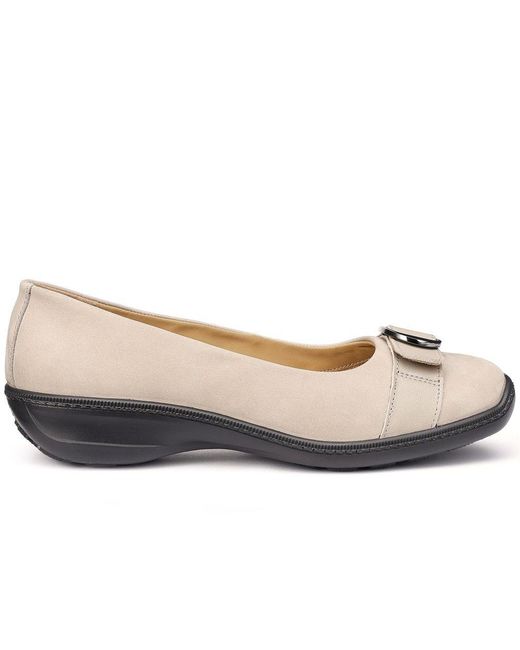 Hotter White Grace Pumps