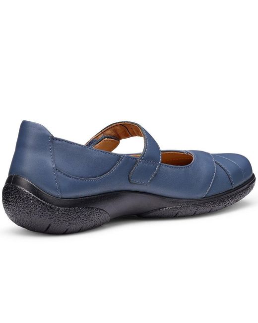 Hotter Blue Hope Mary Jane Shoes