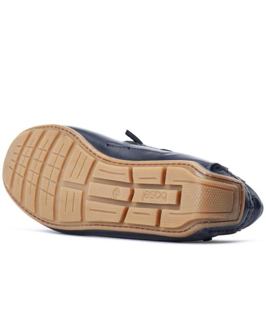 Base London Blue Brooks Loafers for men