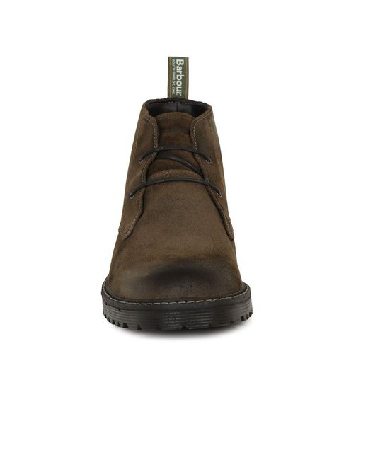 Barbour Brown Maxwell Chukka Boots for men