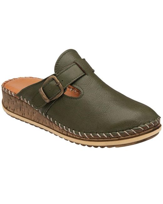Lotus Green Kerry Mules