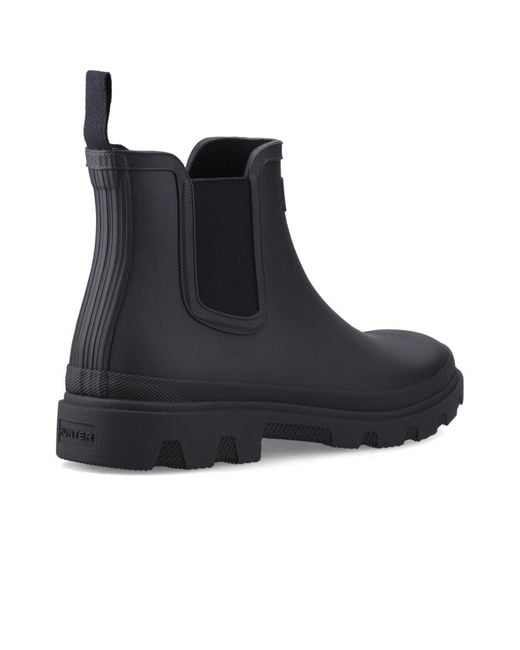 Hunter Blue Downpour Chelsea Wellingtons for men