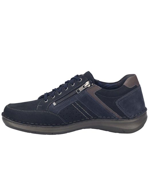 Josef Seibel Blue New Anvers 87 Wide Fit Shoes for men