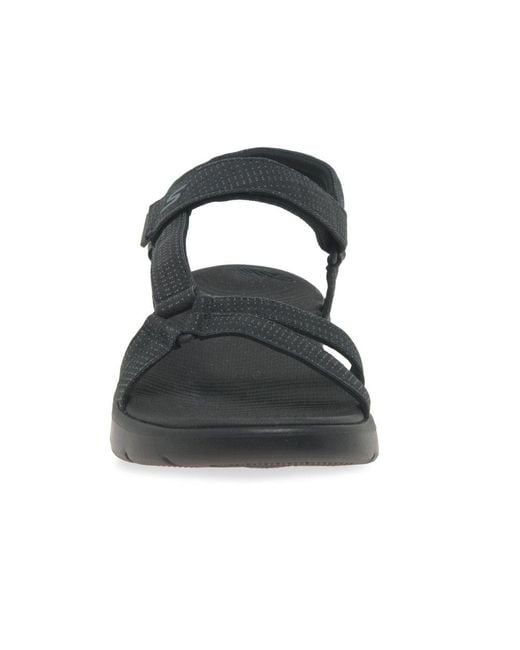 Skechers Black Go Walk Flex Sublime Sandals