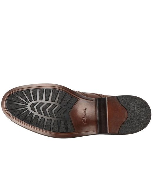 Clarks Brown Aldwin Limit Brogues for men