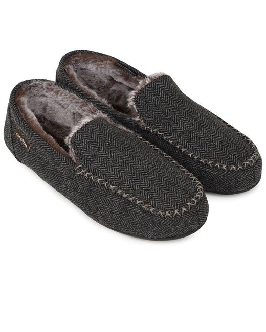 Goodyear Black Hendrix Full Slippers for men
