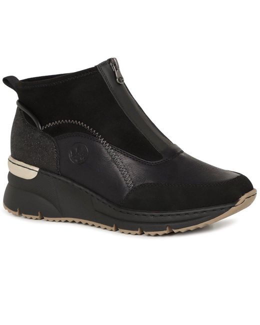 Rieker Black Kos Ankle Boots