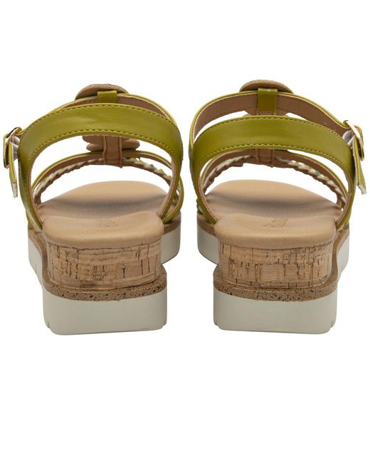 Lotus Metallic Shannon Heeled Sandals
