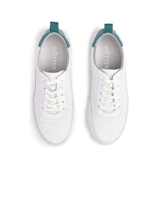 Hotter White Gravity Ii Trainers