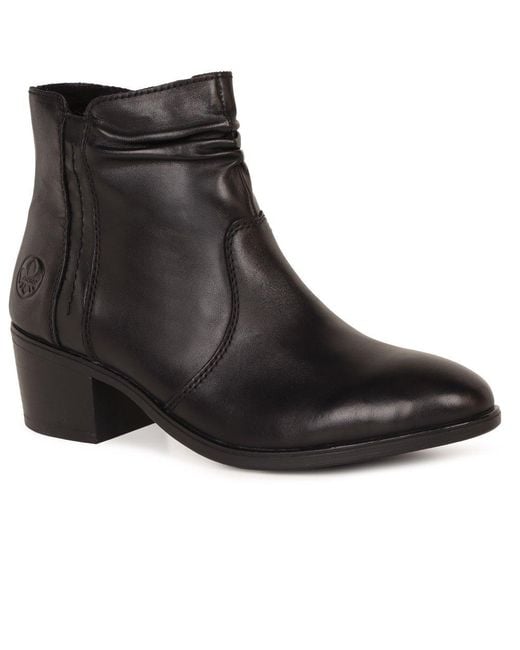 Rieker Black Hovingham Ankle Boots