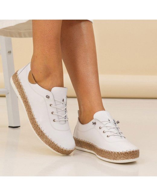 Lunar (GRS) White Evie Shoes