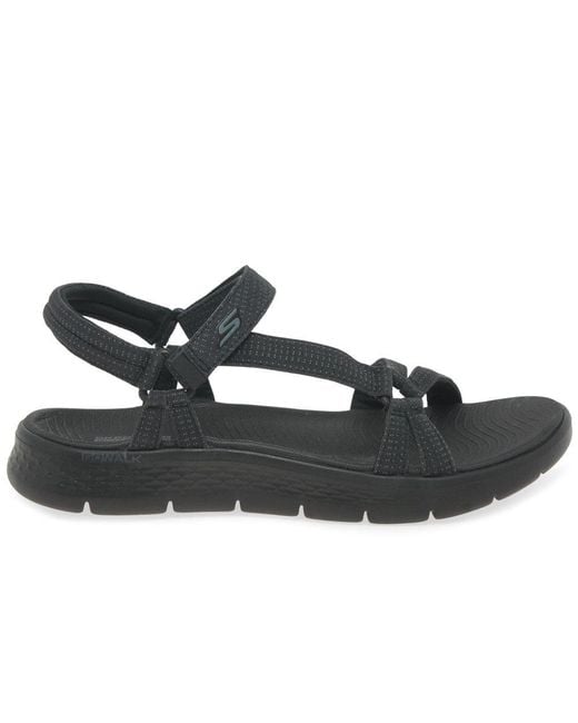 Skechers Black Go Walk Flex Sublime Sandals