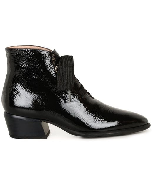Hispanitas Black Verona Lace Up Ankle Boots