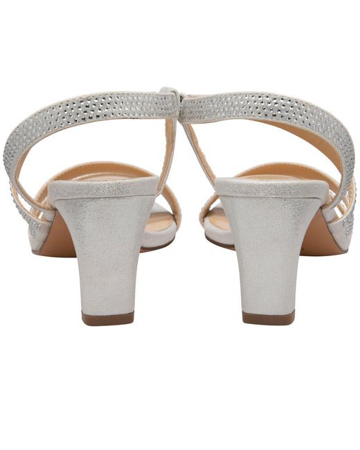 Lotus Metallic Bernadette Heeled Sandals