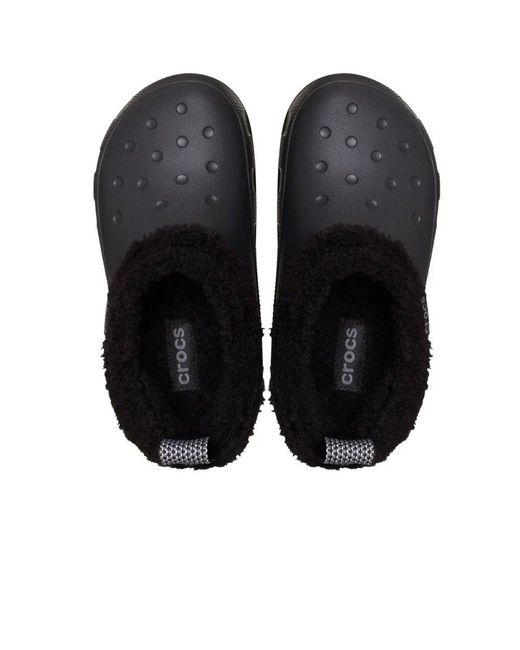 CROCSTM Black Classic Lined Shorty Clogs for men