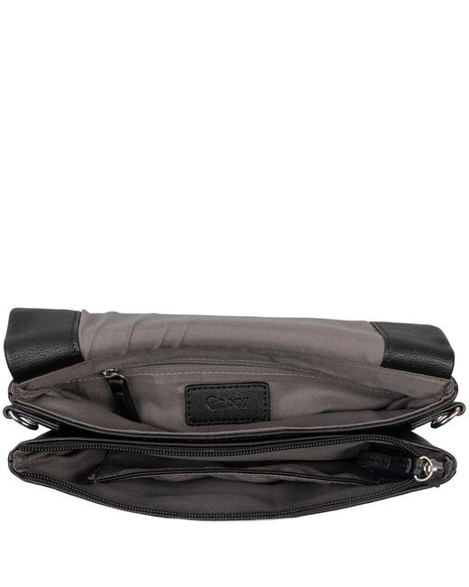 Gabor Black Veri Flap Shoulder Bag