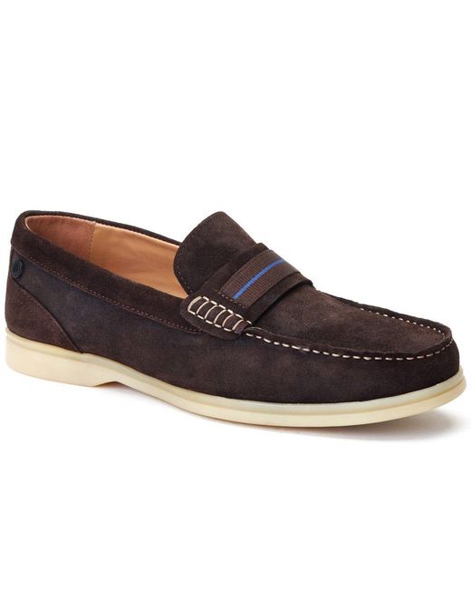 Base London Blue Drum Loafer for men