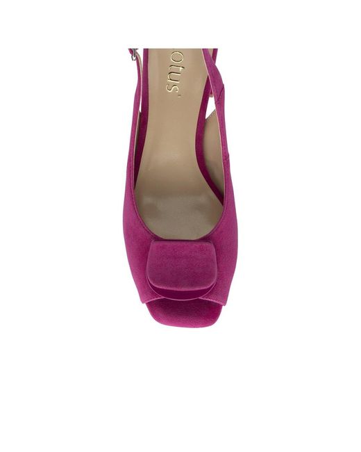 Lotus Purple Josefa Heeled Sandals