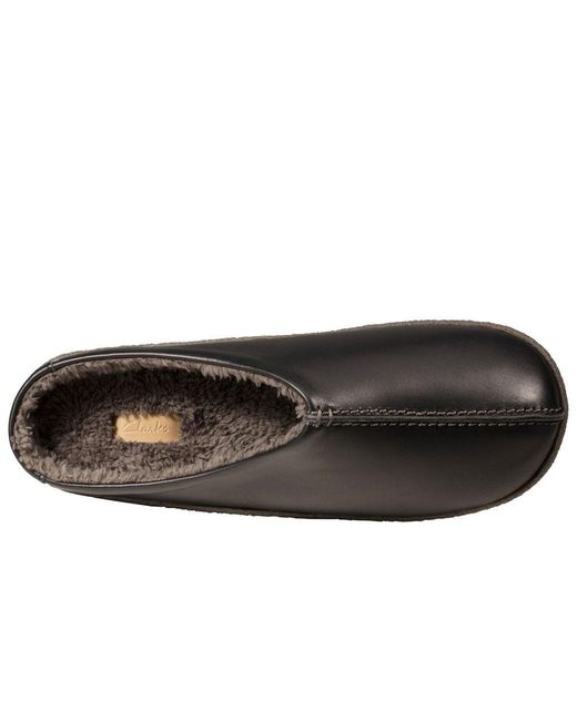 Clarks S Relaxed Style Leather Mule Slippers 26143828 12 Uk Black for Men |  Lyst Australia