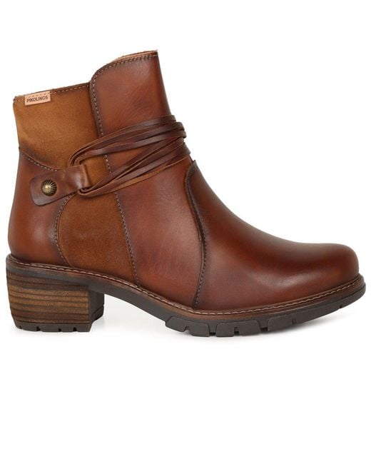 Pikolinos Brown Suzy Ankle Boots