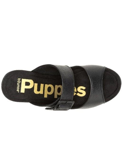 Hush Puppies Black Poppy Heeled Sandals