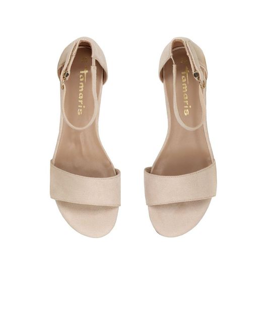 Tamaris Natural Gardenia Dress Sandals