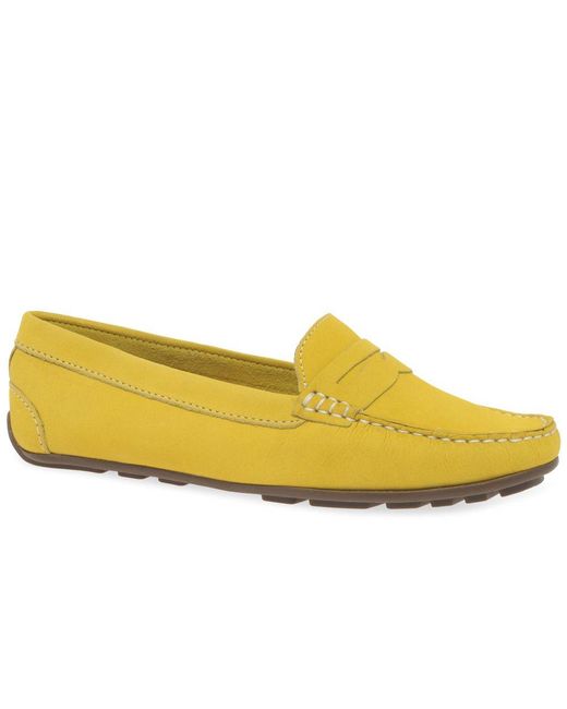 Charles Clinkard Yellow Madrid Moccasins