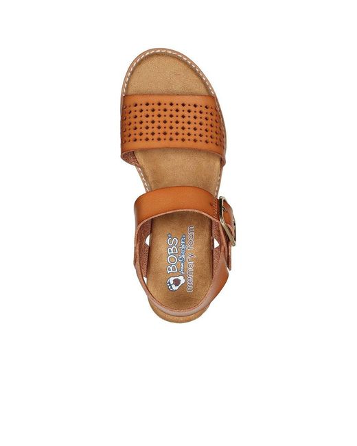 Skechers Brown Bobs Desert Kiss Sunny Flair Sandals
