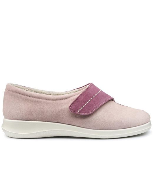 Hotter Pink Wrap Faux Fur Lined Slippers