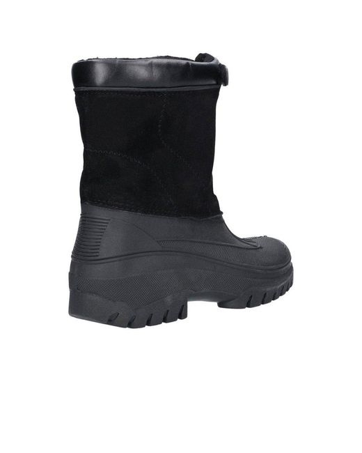 Cotswold Black Venture Winter Boots for men