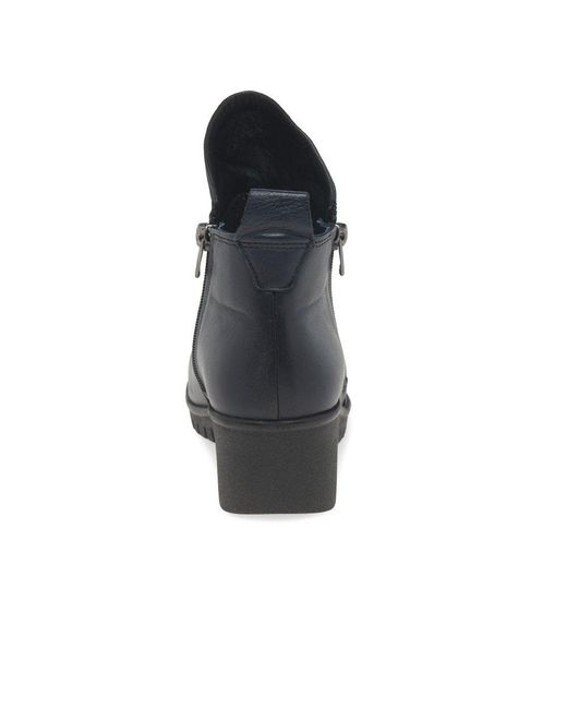 Lotus Black Cordelia Ankle Boots