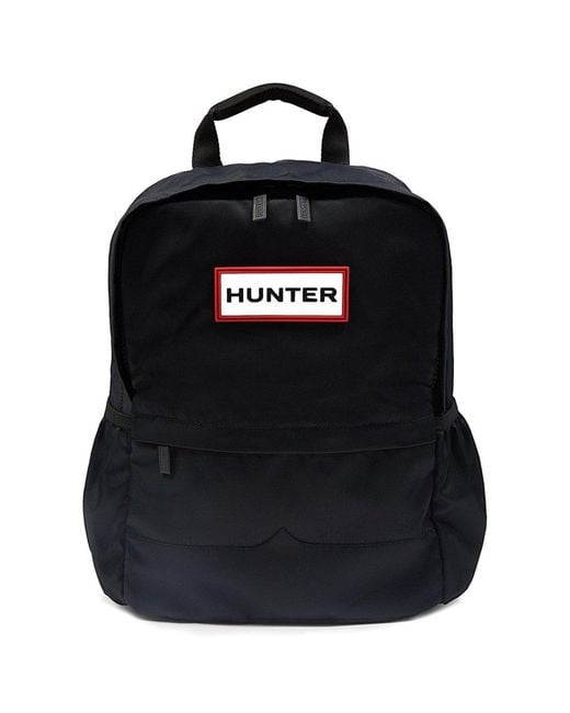 Hunter Black Original Zip Nylon Backpack