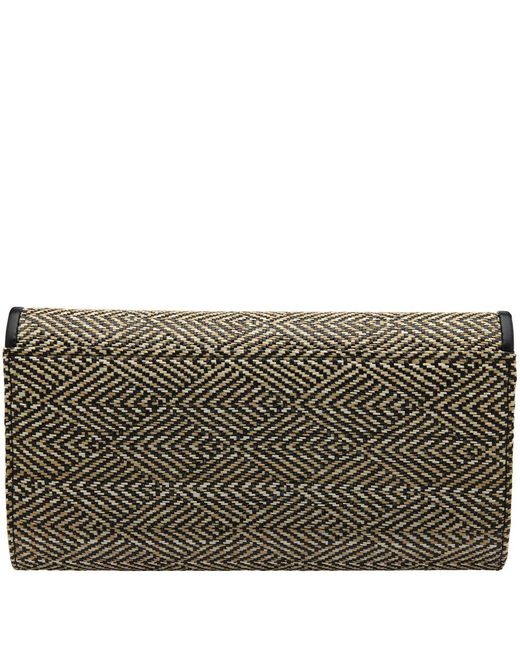 Lotus Metallic Chariot Clutch Bag