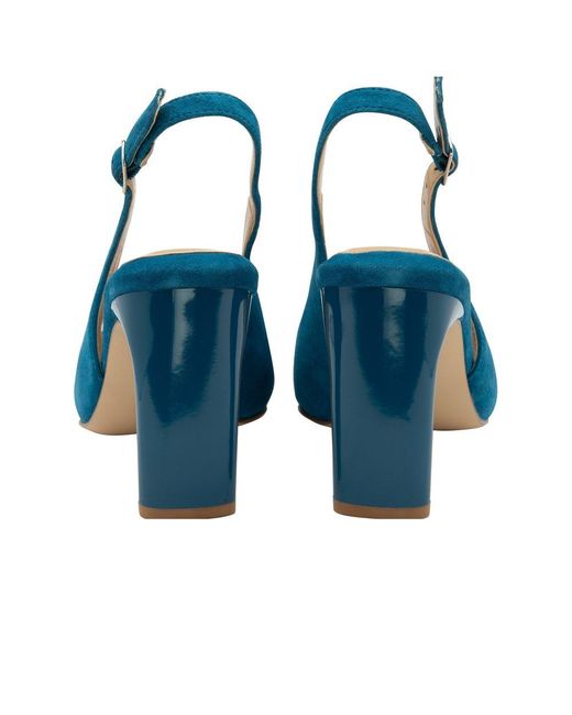 Lotus Blue Anita Slingback Court Shoes
