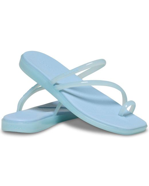 CROCSTM Blue Miami Jelly Toe Loop Sandals
