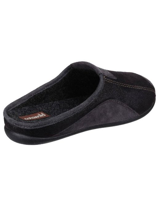 Cotswold Black Westwell Slippers for men
