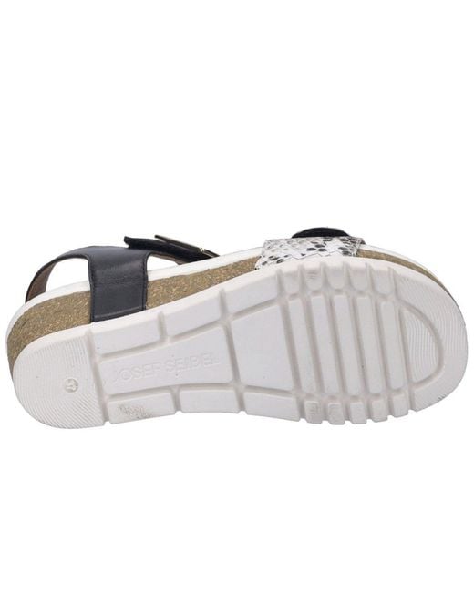 Josef Seibel Metallic Quinn 02 Ladies Wedge Heel Sandals