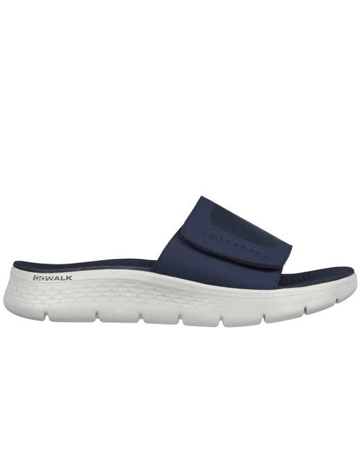 Skechers Blue Go Walk Flex Sandbar Mule Sandals for men