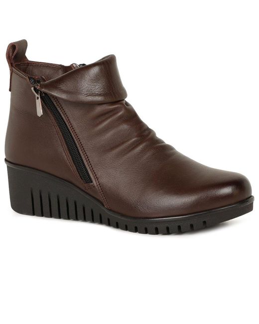 Lotus Green Cordelia Ankle Boots